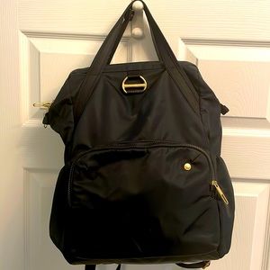 PACSAFE Travel backpack.